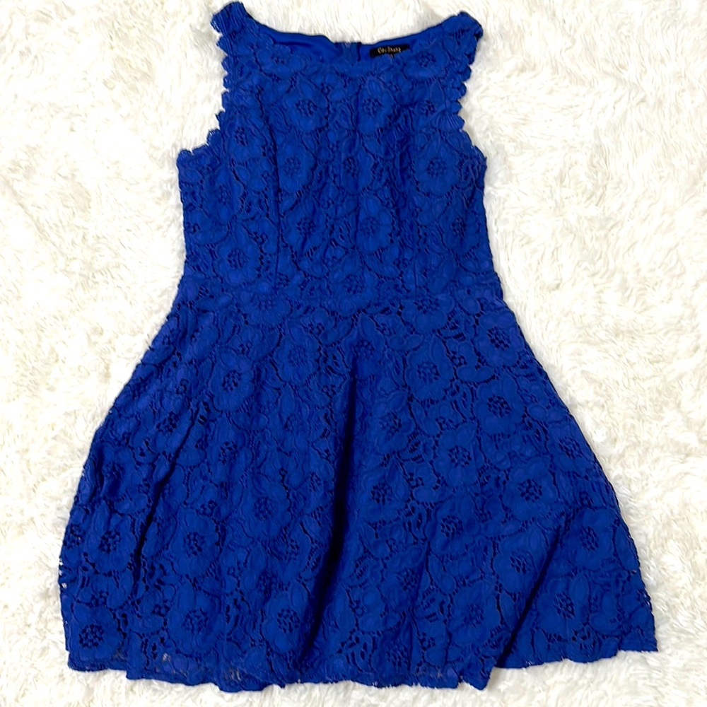 Royal blue dress medium length size 13